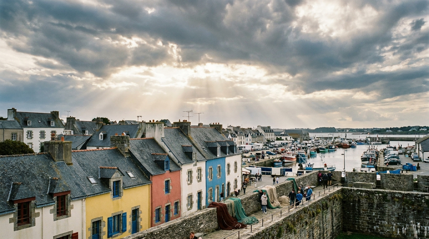 Ville close de Concarneau vue depuis les remparts